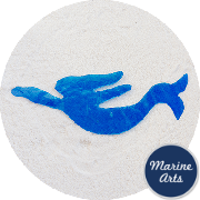 8553LBL - Capiz Mermaids - 85mm - Single Drilled Hole